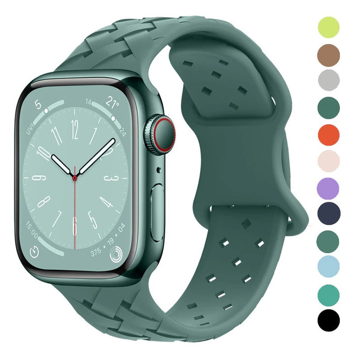 Woven Silicone Loop Lock Apple Watch Replacement Straps