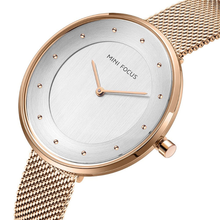 Minimalist Dot Scale Stainless Steel Quartz Watches
