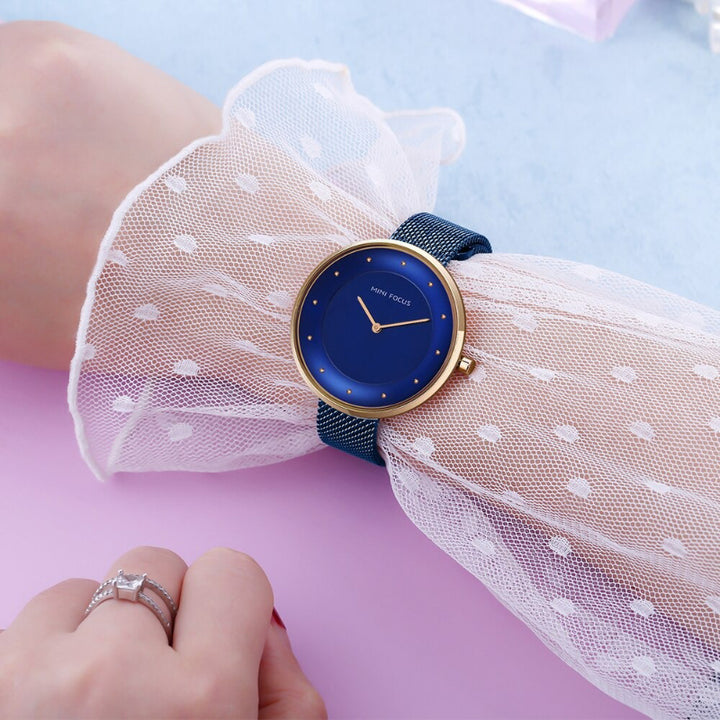 Minimalist Dot Scale Stainless Steel Quartz Watches