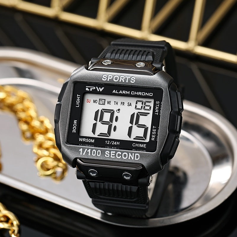 HD Large Screen Dial Sporty Outdoor Trend Digital Watches