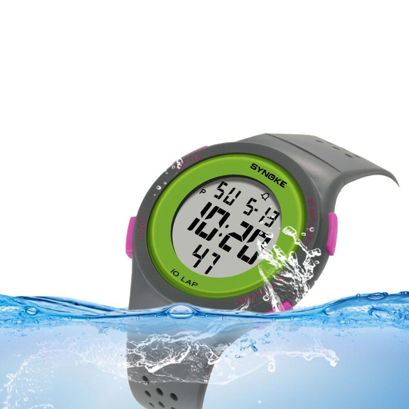 Sleek Fashion Ultra-Thin Digital LED Light Display Waterproof Sports Watches