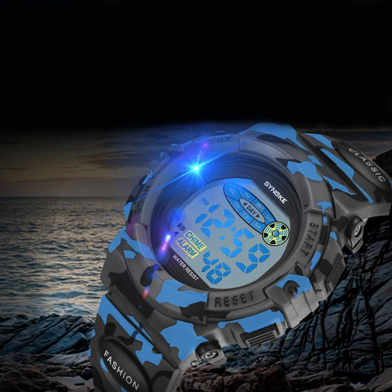 Military Kid's Colorful Digital Camouflage Watches