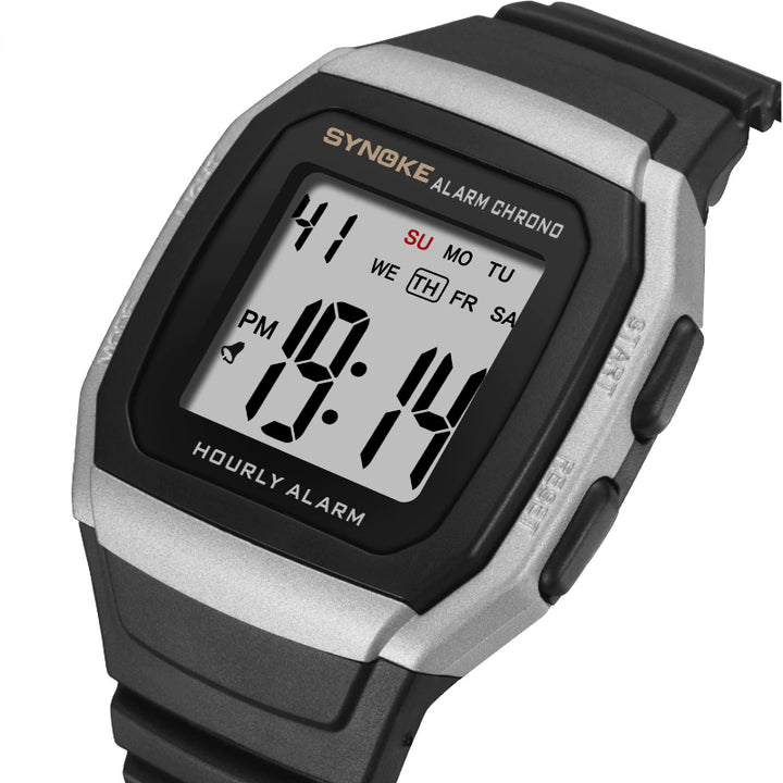 Classic Large-Size Dial Digital Display Sports Chronograph Watches