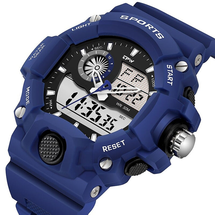 Multi-functional Large Dial with Digital Dual Display Tactical Watches