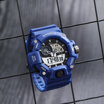 Multi-functional Large Dial with Digital Dual Display Tactical Watches