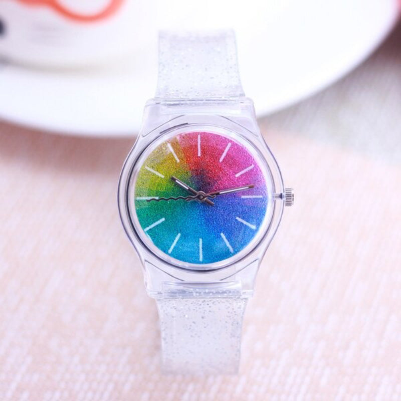 Rainbow Starry-Sky Stick Dial Design Quartz Watches