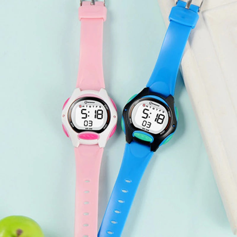 Luminous Kid's Digital Watch with Soft Rubber Strap