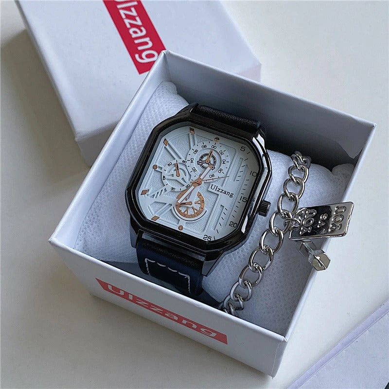 Modern Style Geometric Square Case Quartz Watches