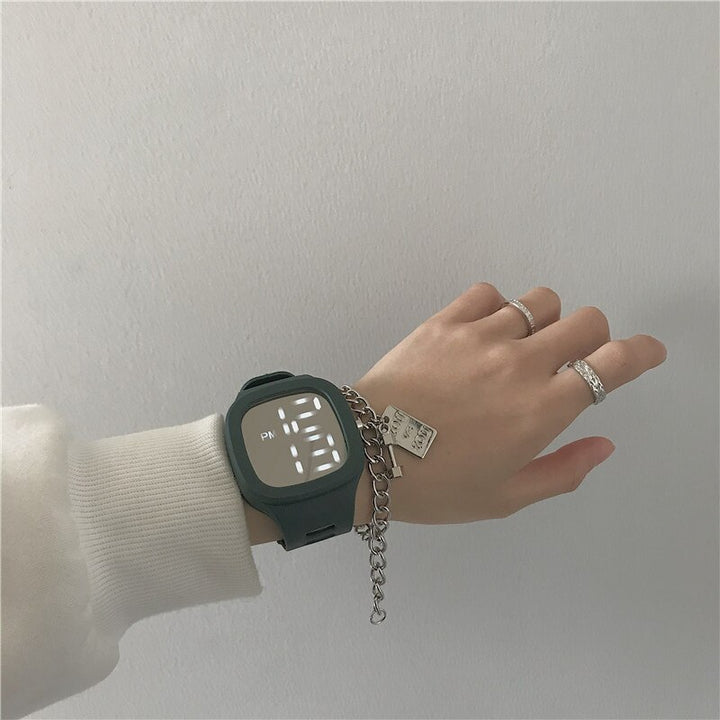 Minimalist Large Square LED Digital Dial Display
