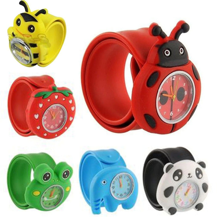 Fun Cartoon Animal Shape Quartz Watches for Kids