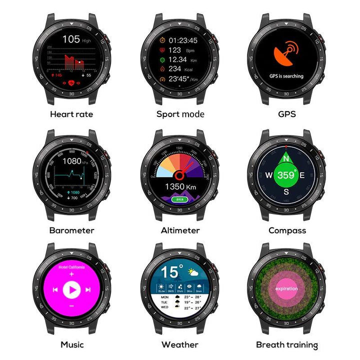 Watch - All-Day Fitness Tracker With Bluetooth GPS Smartwatch