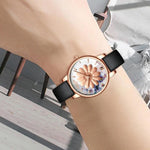 Watch - Beautiful Floral And Bee Dial Quartz Watch