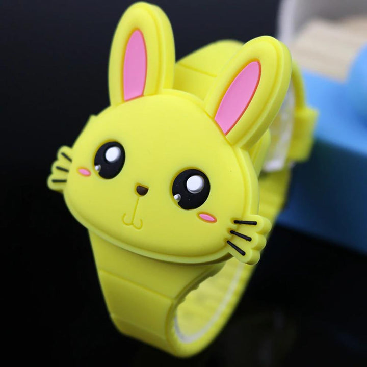 Watch - Cartoon Rabbit With Flip Case Digital Watch For Kids