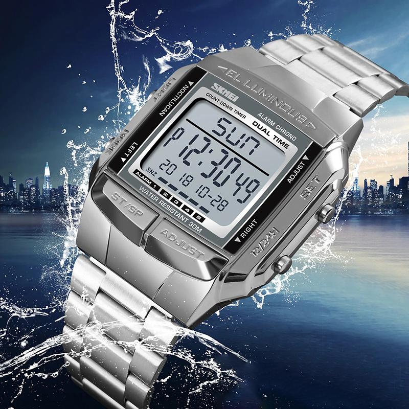 Watch - Casual Square Case Digital Sport Watch