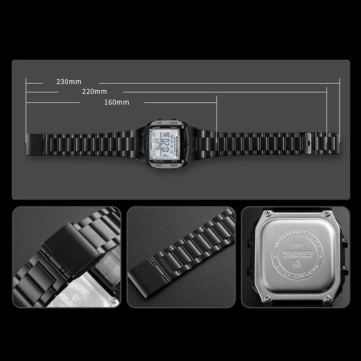 Watch - Casual Square Case Digital Sport Watch