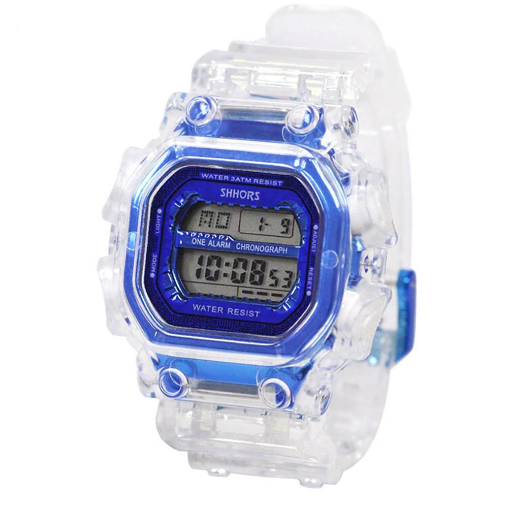 Watch - Casual Transparent Digital Sports Watch