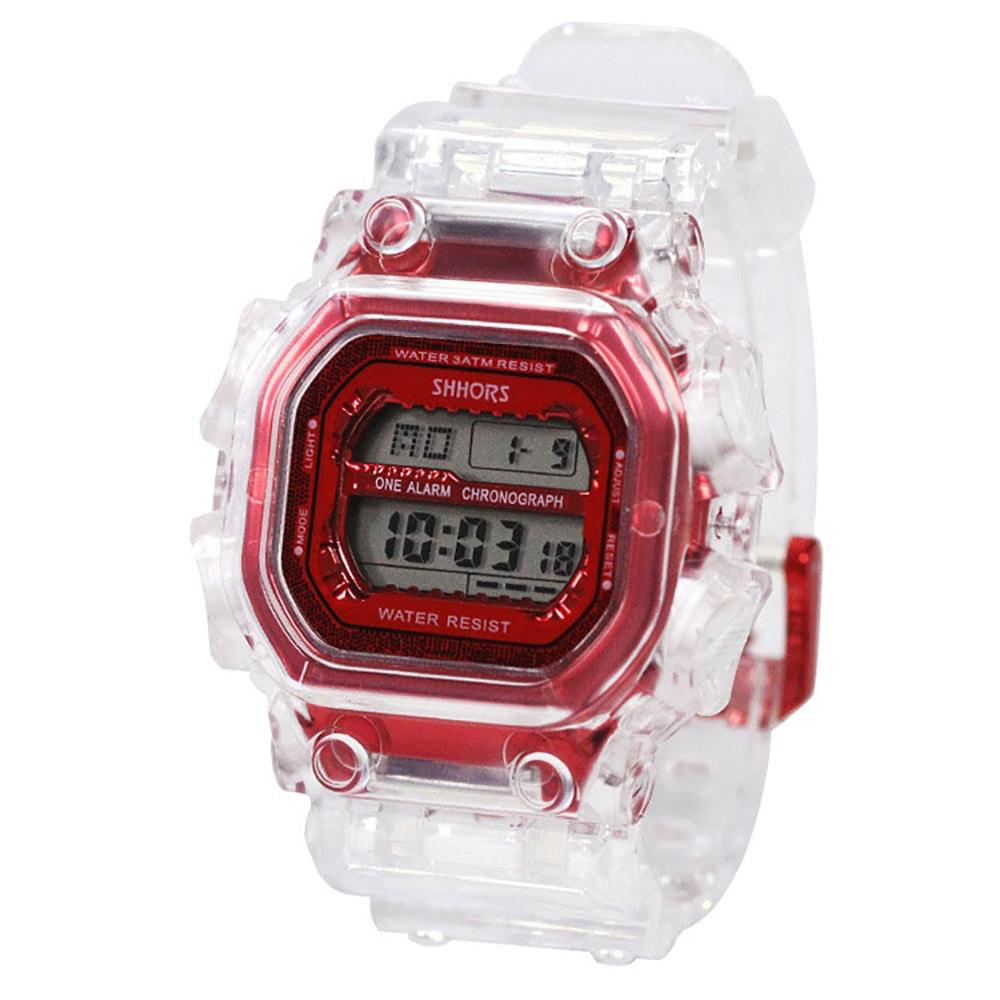 Watch - Casual Transparent Digital Sports Watch