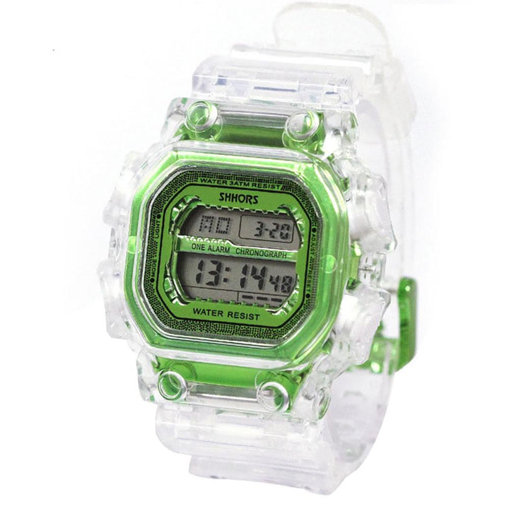 Watch - Casual Transparent Digital Sports Watch