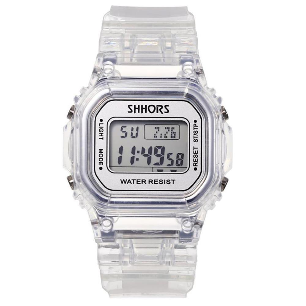 Watch - Casual Transparent Digital Sports Watch