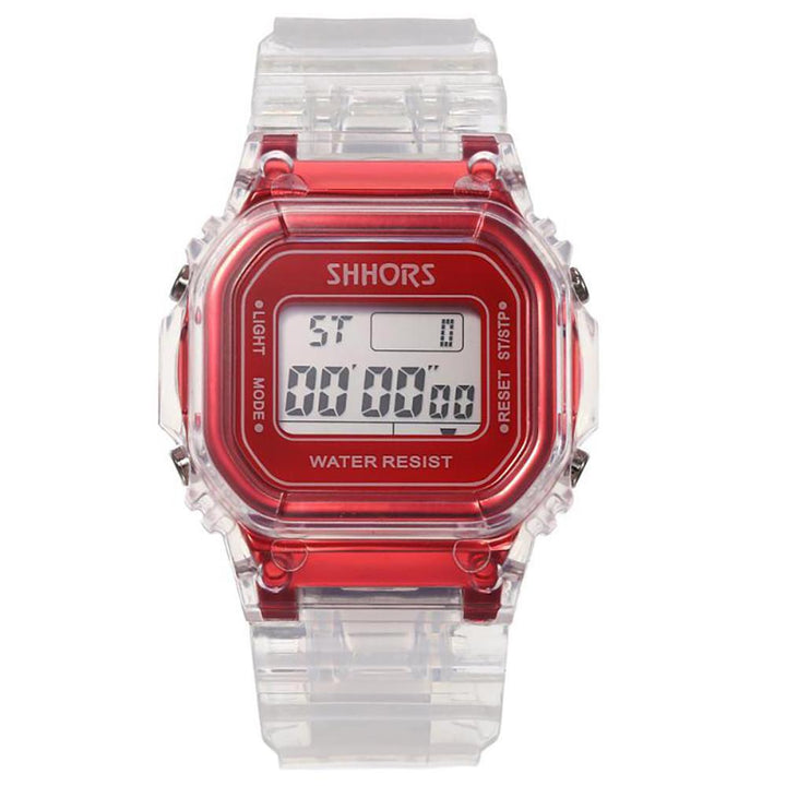 Watch - Casual Transparent Digital Sports Watch