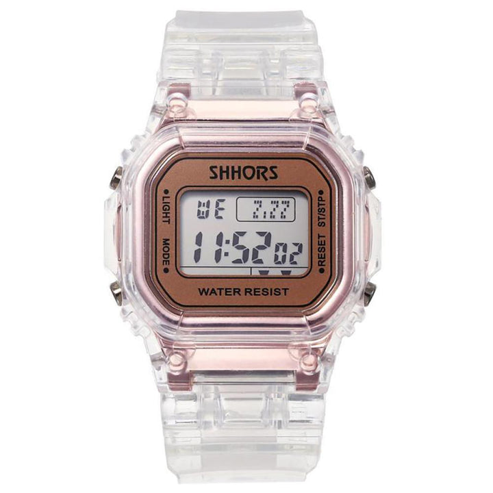 Watch - Casual Transparent Digital Sports Watch