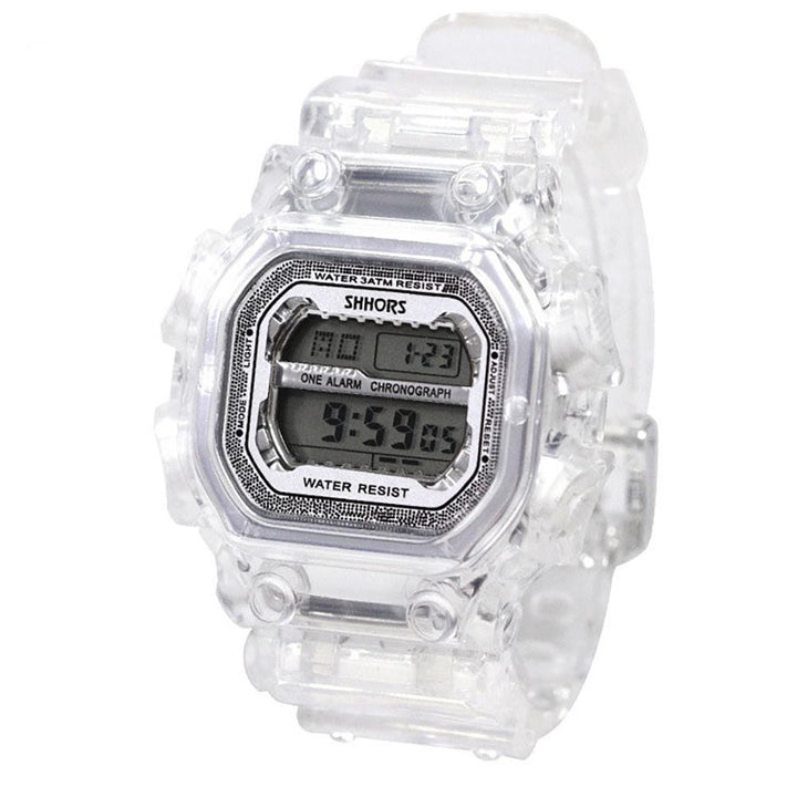 Watch - Casual Transparent Digital Sports Watch