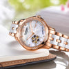 Watch - Charming Automatic Leather And Ceramic Band Wristwatch