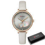 Watch - Charming Heart Dial With Rhinestone Quartz Watch