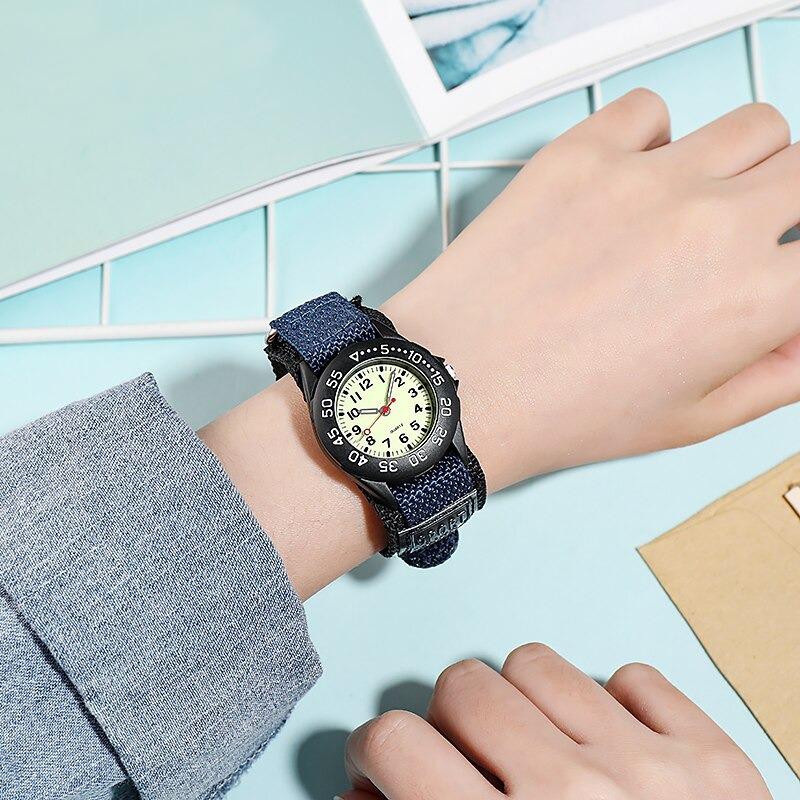 Watch - Children's Fashion Luminous Nylon Strap Quartz Watch