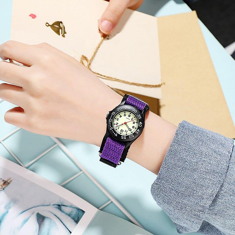 Watch - Children's Fashion Luminous Nylon Strap Quartz Watch