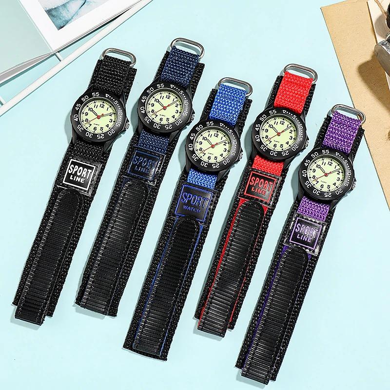 Watch - Children's Fashion Luminous Nylon Strap Quartz Watch