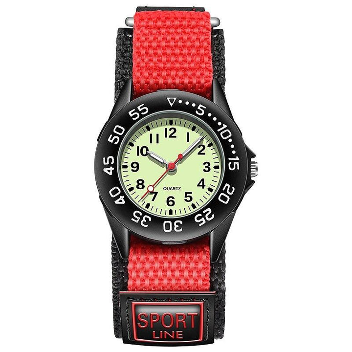 Watch - Children's Fashion Luminous Nylon Strap Quartz Watch