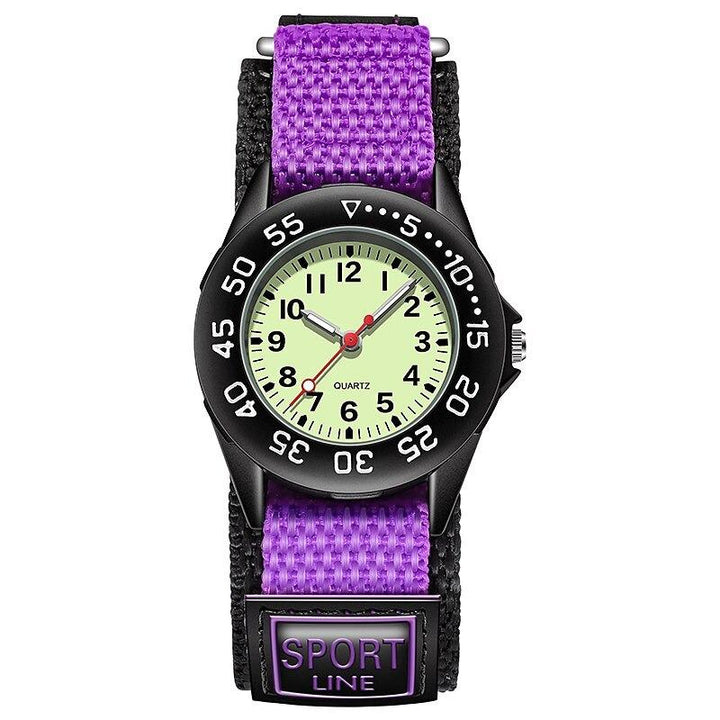 Watch - Children's Fashion Luminous Nylon Strap Quartz Watch