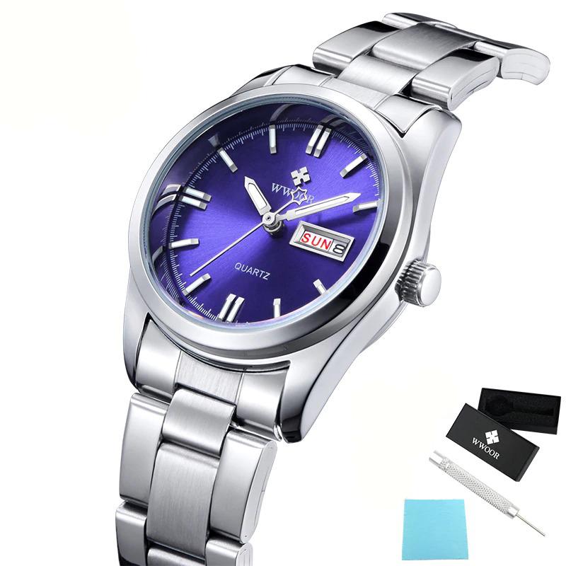 Watch - Classic Full Silver Stainless Steel Quartz Watch