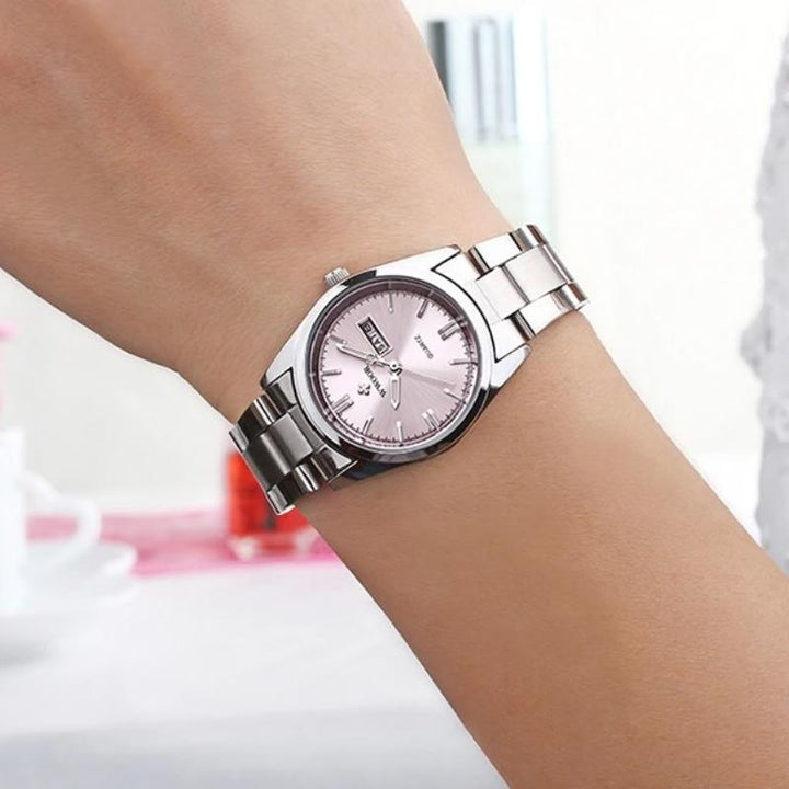 Watch - Classic Full Silver Stainless Steel Quartz Watch