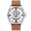 Watch - Classic Leather Strap With Big Dial Quartz Watch