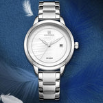 Watch - Classic Numberless Dial With Stainless Steel Quartz Watch