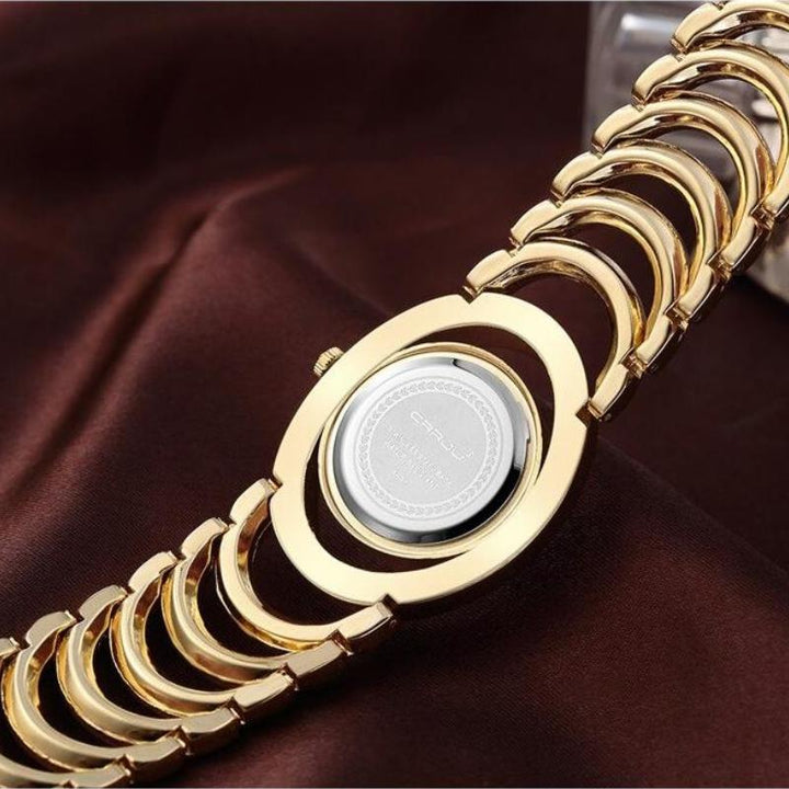 Watch - Classy Rhinestone Adorned Quartz Watch