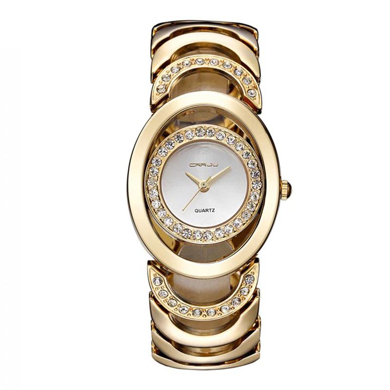 Watch - Classy Rhinestone Adorned Quartz Watch