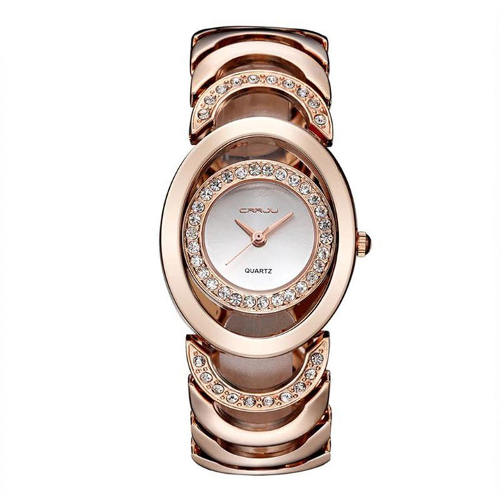 Watch - Classy Rhinestone Adorned Quartz Watch