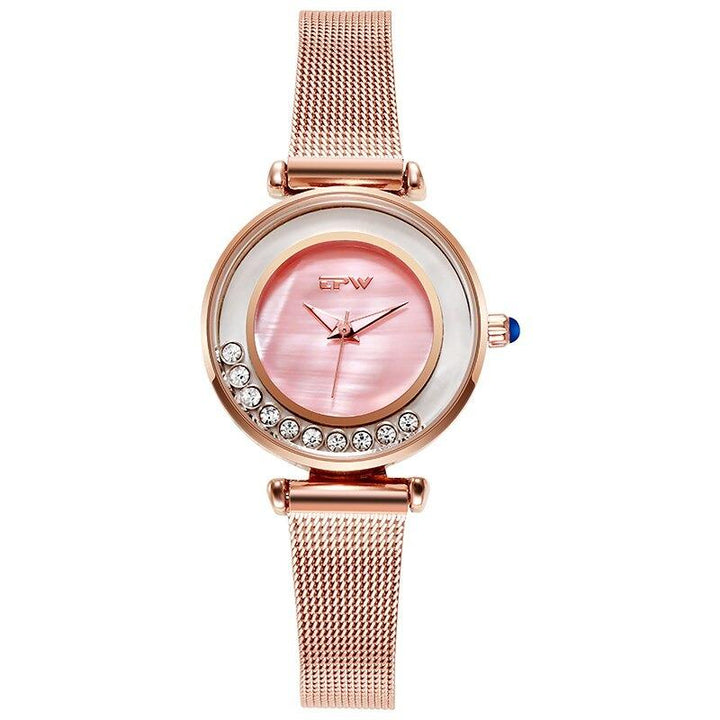 Watch - Classy Rolling Rhinestone Dial Quartz Watch