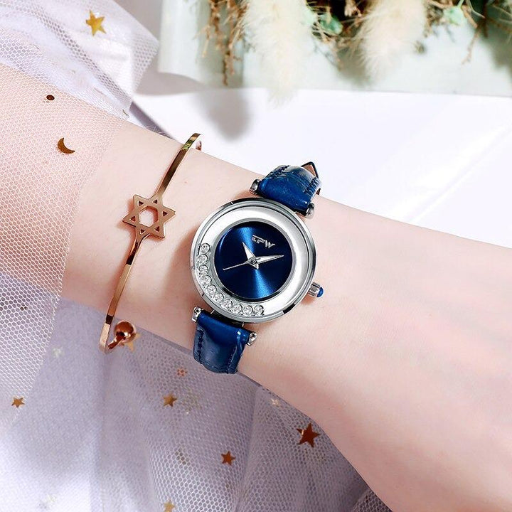 Watch - Classy Rolling Rhinestone Dial Quartz Watch