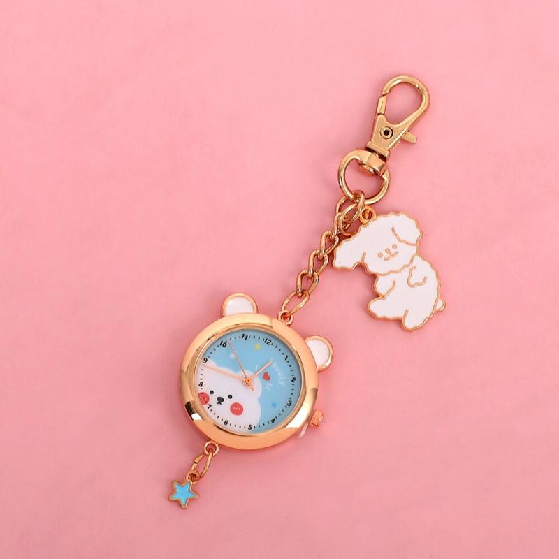 Watch - Cute Cartoon Cat Pocket Watch Keychain