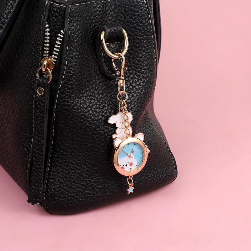 Watch - Cute Cartoon Cat Pocket Watch Keychain