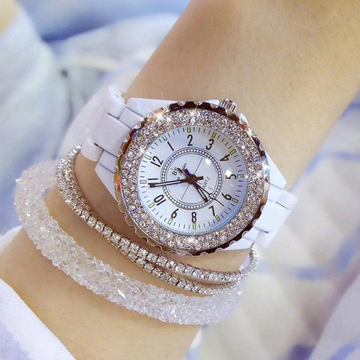 Dazzling Bejeweled Wrist Watch For Women