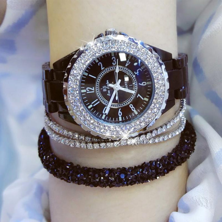 Dazzling Bejeweled Wrist Watch For Women