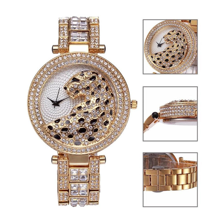 Watch - Dazzling Crystal Diamond Leopard Quartz Watch