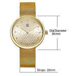Watch - Dazzling Honeycomb Dial Quartz Watch