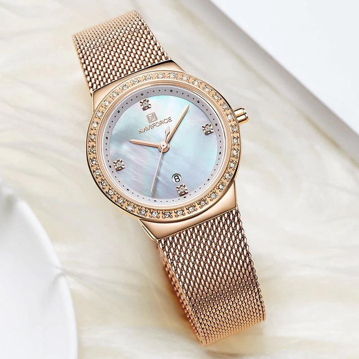 Watch - Dazzling Rhinestone Embellished Quartz Watch