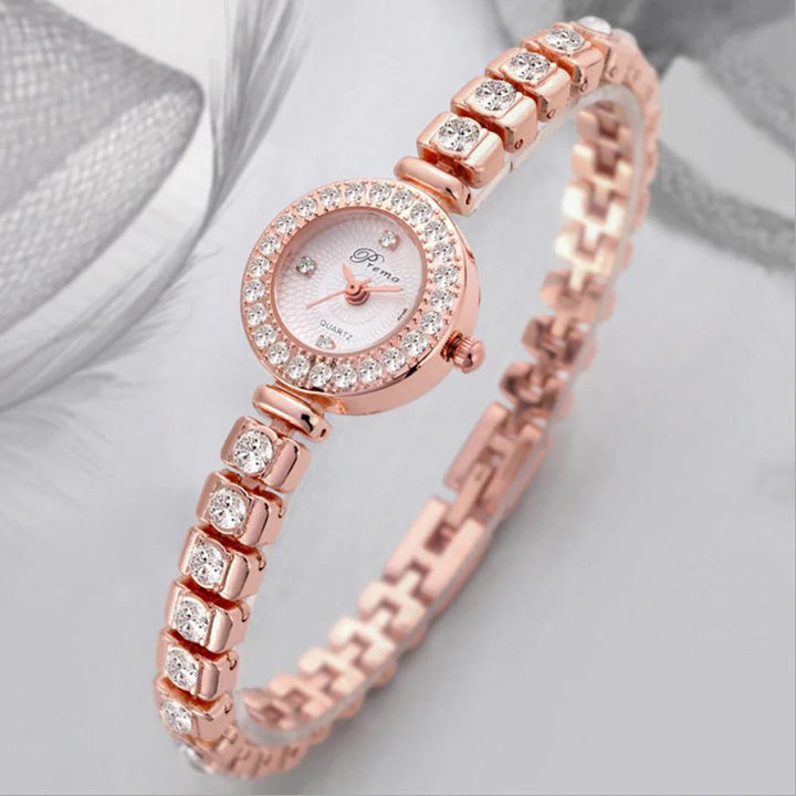 Watch - Dazzling Rhinestones In Stainless Steel Quartz Watch